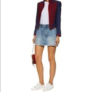 RAILS Shane Step Hem Denim Mini Skirt In Blue (26)